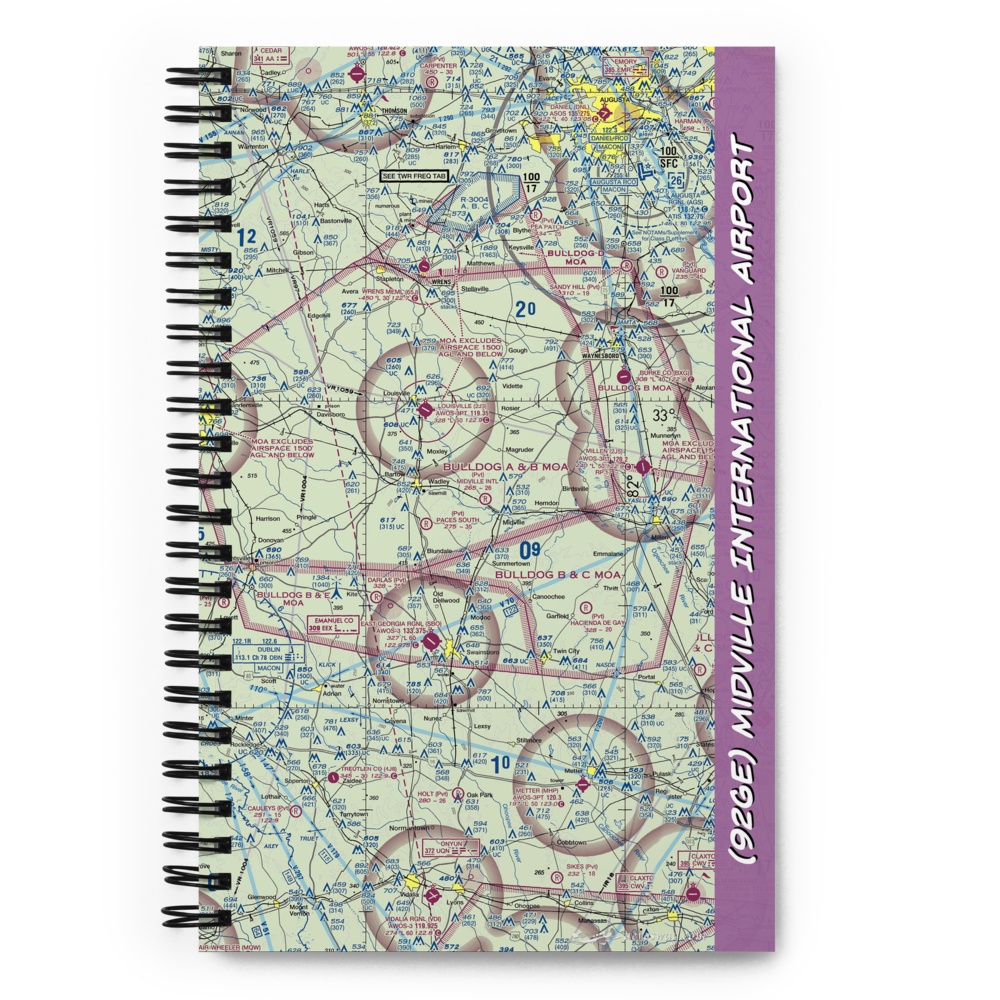 Midville International Airport (92GE) VFR Sectional Notebook 