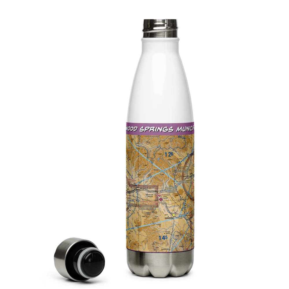 Glenwood Springs Municipal Airport (GWS) VFR Sectional Water Bottle 