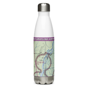Grayling Airport (KGX) VFR Sectional Water Bottle