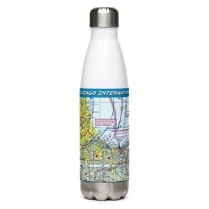 Gary Chicago International Airport (GYY) VFR Sectional Water Bottle