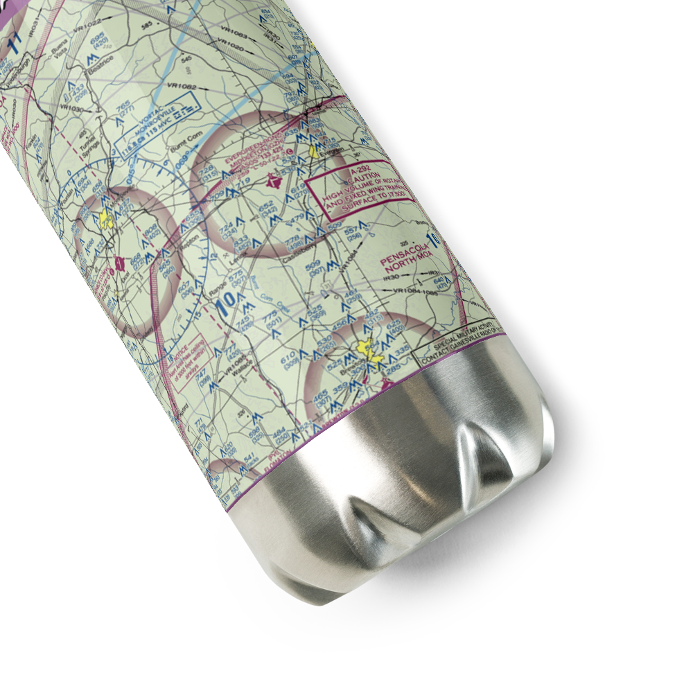 Evergreen Regional Airport/Middleton Field (GZH) VFR Sectional Water Bottle 