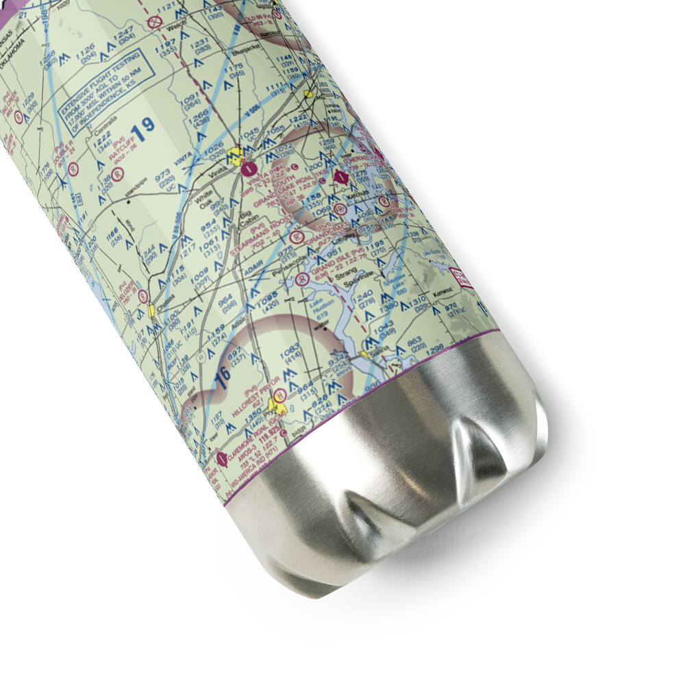 Vinita Municipal Airport (H04) VFR Sectional Water Bottle 