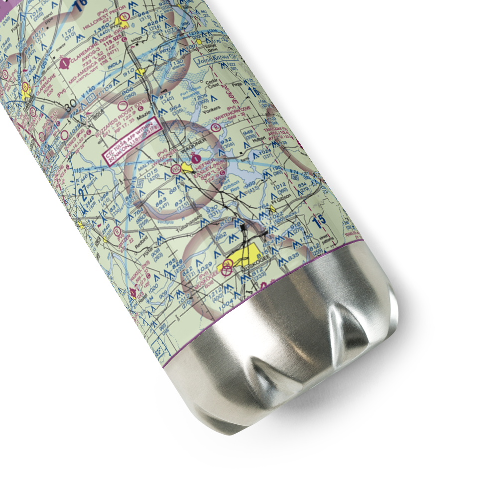Hefner Easley Airport (H68) VFR Sectional Water Bottle 