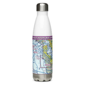 Half Moon Bay Airport (HAF) VFR Sectional Water Bottle