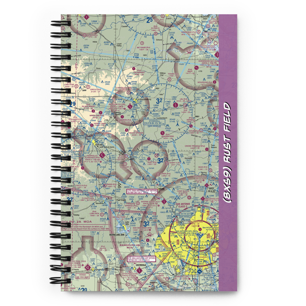 Rust Field (8XS9) VFR Sectional Notebook 