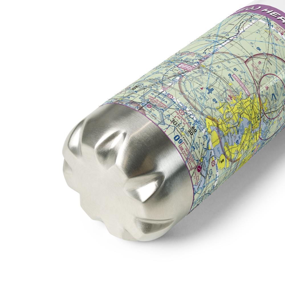 Herlong Airport (HEG) VFR Sectional Water Bottle 