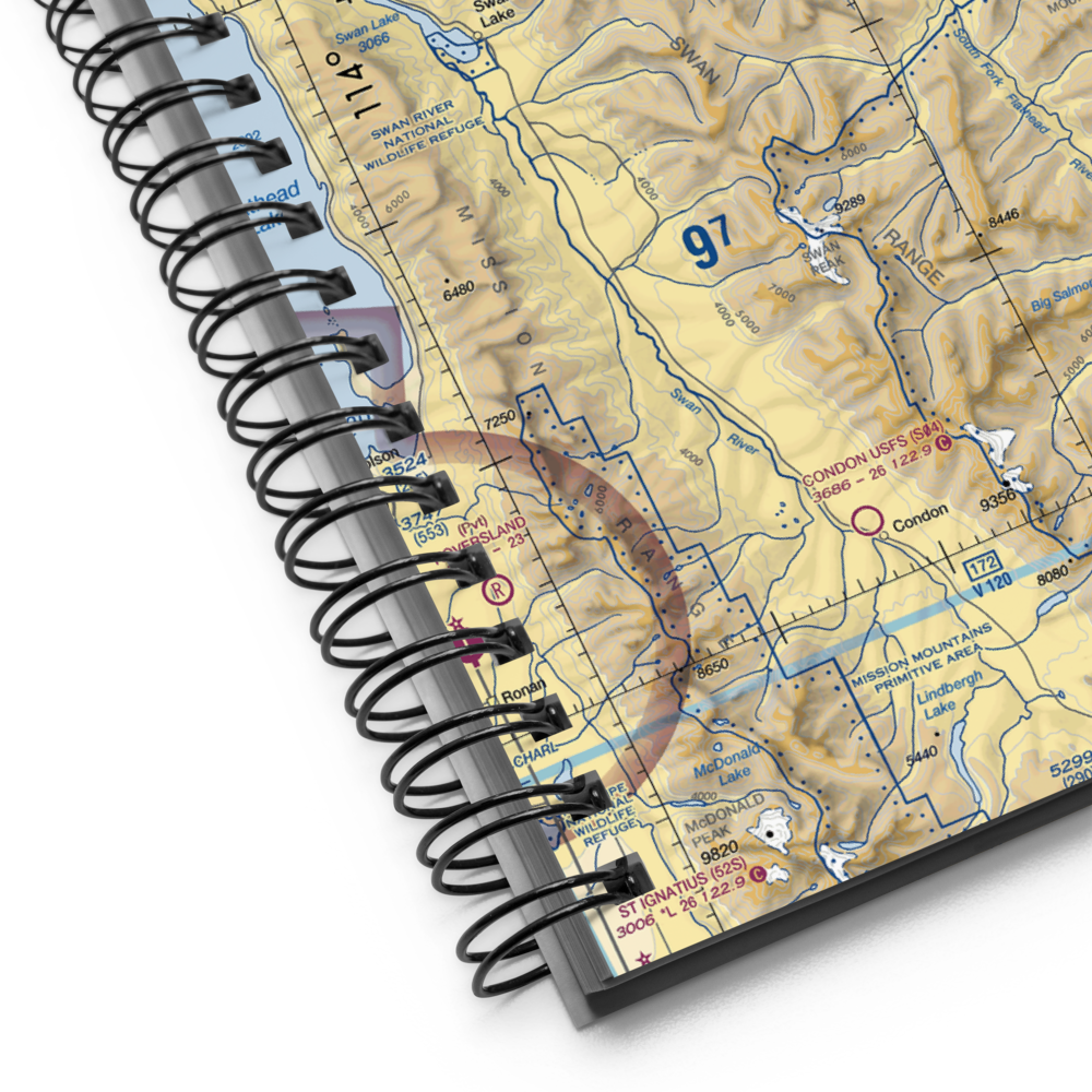 Spotted Bear /Usfs/ Airport (8U4) VFR Sectional Notebook 