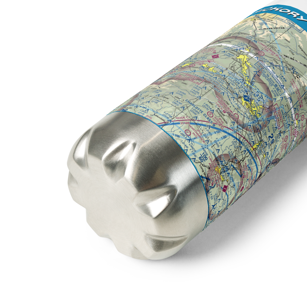 Hickory Regional Airport (HKY) VFR Sectional Water Bottle 