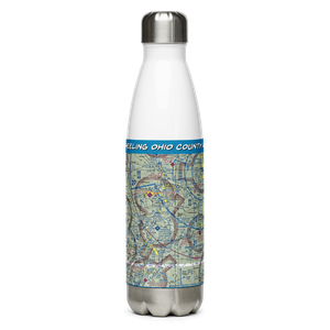 Wheeling Ohio County Airport (HLG) VFR Sectional Water Bottle