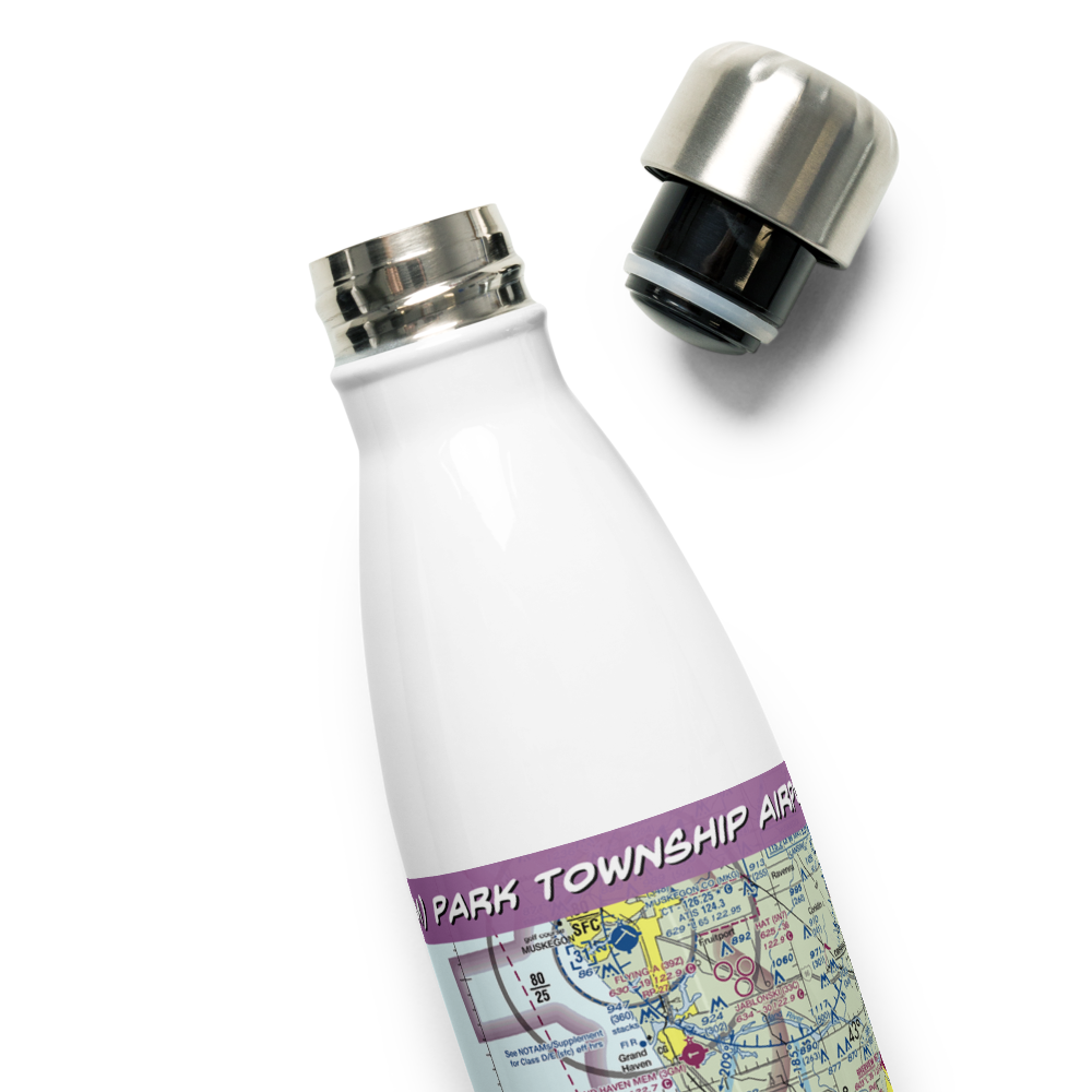 Park Township Airport (HLM) VFR Sectional Water Bottle 
