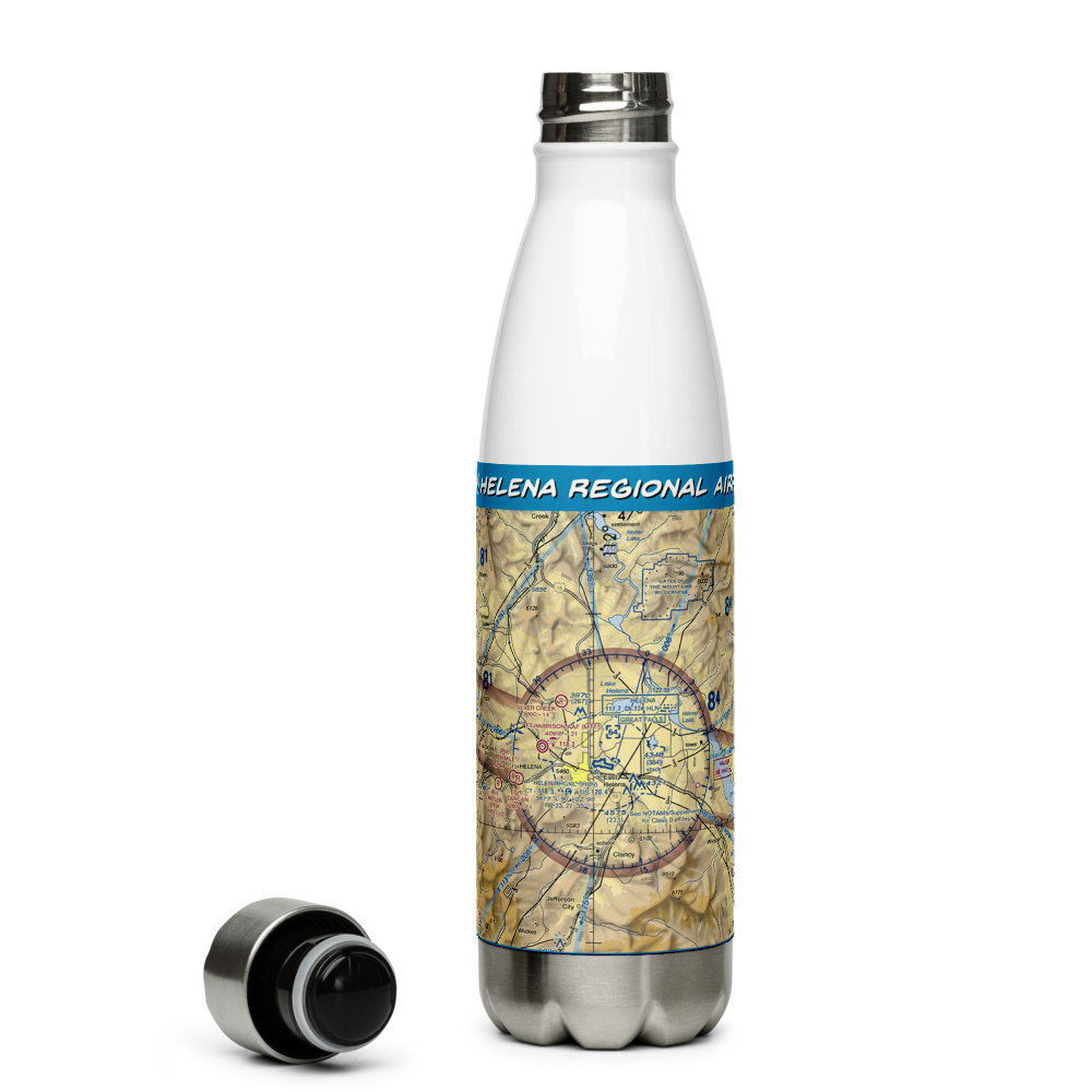 Helena Regional Airport (HLN) VFR Sectional Water Bottle 