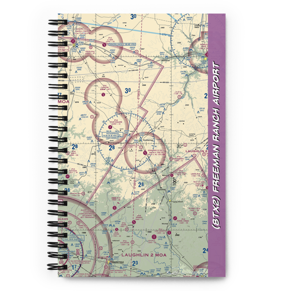Freeman Ranch Airport (8TX2) VFR Sectional Notebook 
