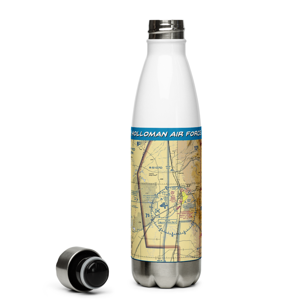 Holloman Air Force Base (HMN) VFR Sectional Water Bottle 