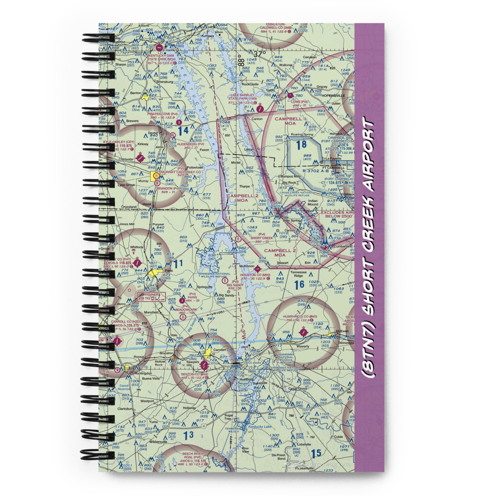 Short Creek Airport (8TN7) VFR Sectional Notebook 