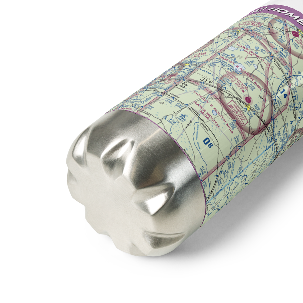 Homerville Airport (HOE) VFR Sectional Water Bottle 