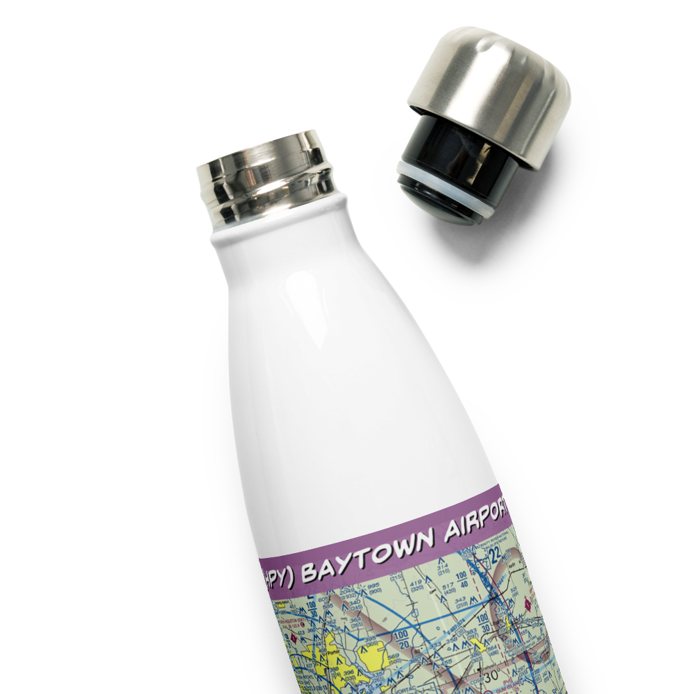 Baytown Airport (HPY) VFR Sectional Water Bottle 