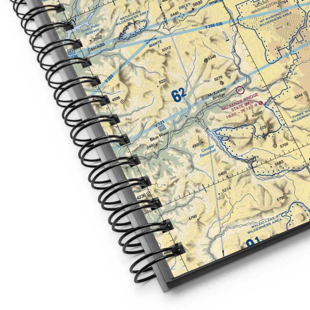 Santiam Junction State Airport (8S3) VFR Sectional Notebook 