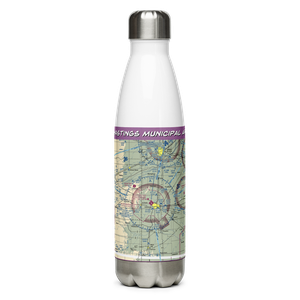 Hastings Municipal Airport (HSI) VFR Sectional Water Bottle
