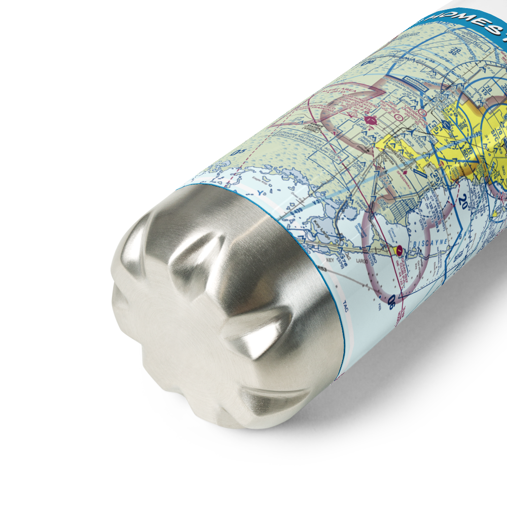 Homestead ARB Airport (HST) VFR Sectional Water Bottle 