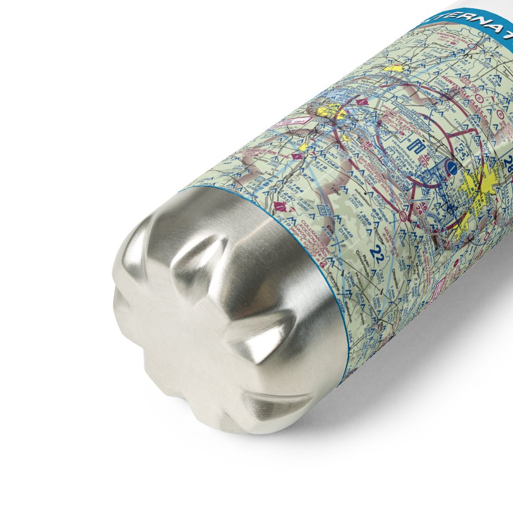 Huntsville International Carl T Jones Field (HSV) VFR Sectional Water Bottle 