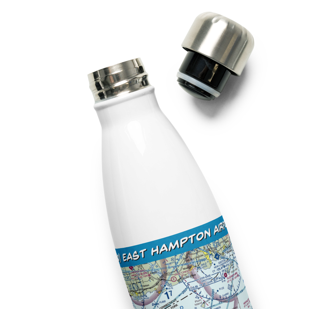 East Hampton Airport (HTO) VFR Sectional Water Bottle 