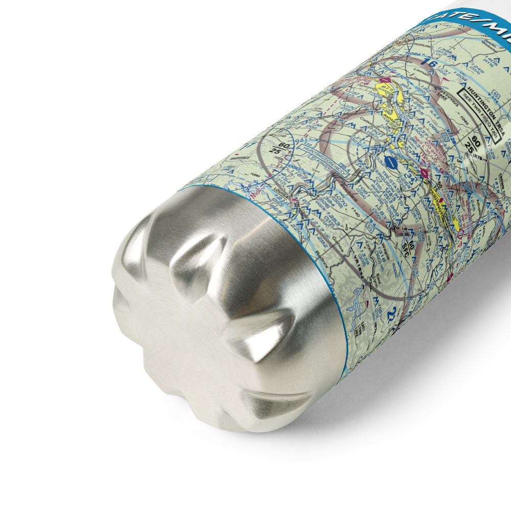 Tri-State/Milton J. Ferguson Field (HTS) VFR Sectional Water Bottle 