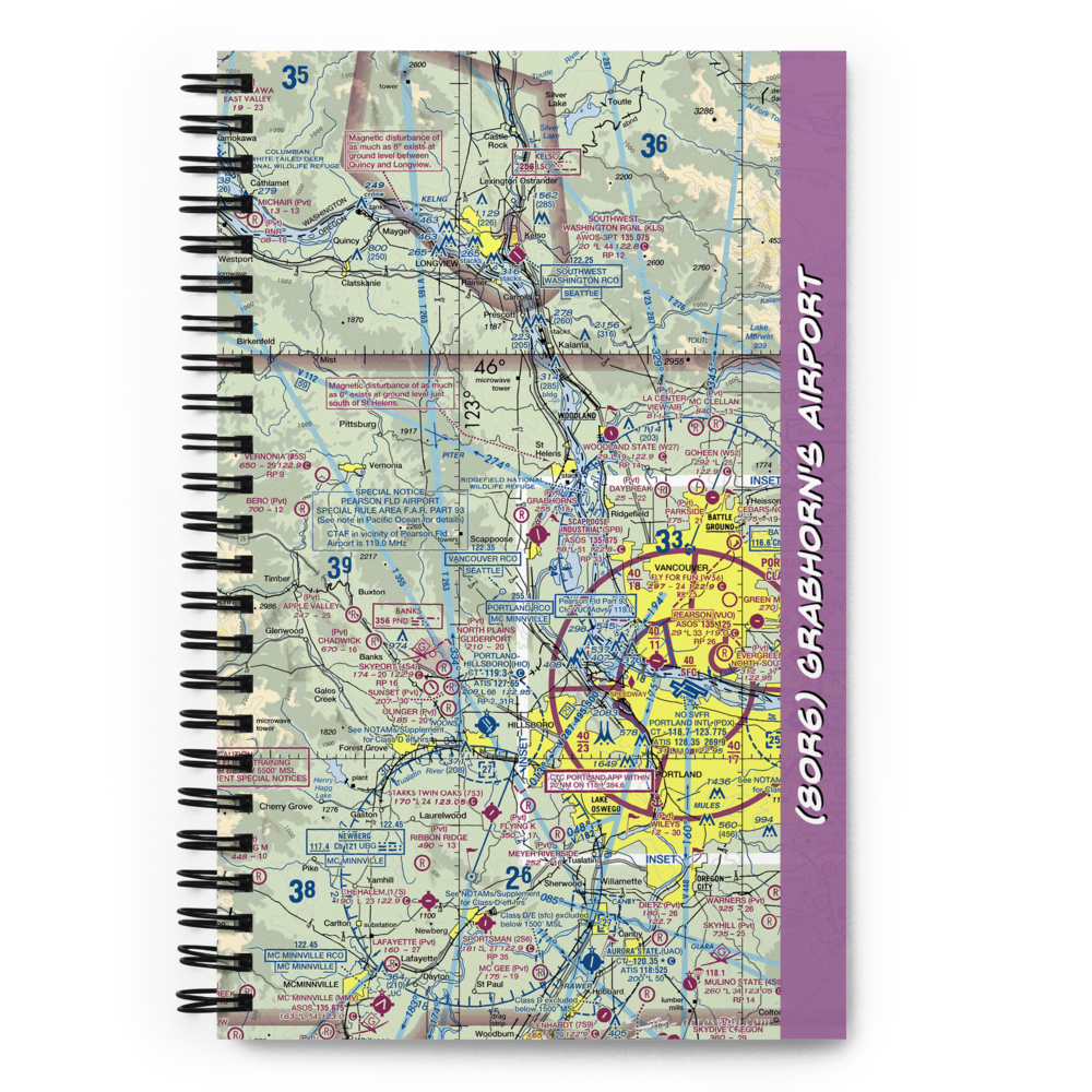 Grabhorn's Airport (8OR6) VFR Sectional Notebook 
