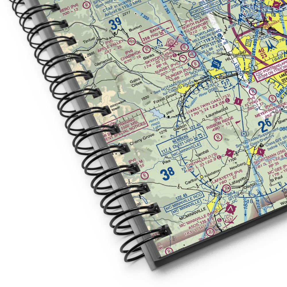 Grabhorn's Airport (8OR6) VFR Sectional Notebook 