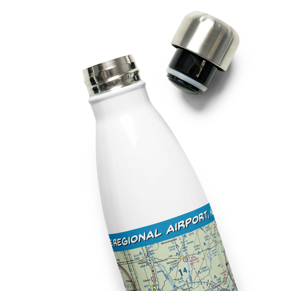 Terre Haute Regional Airport, Hulman Field (HUF) VFR Sectional Water Bottle 