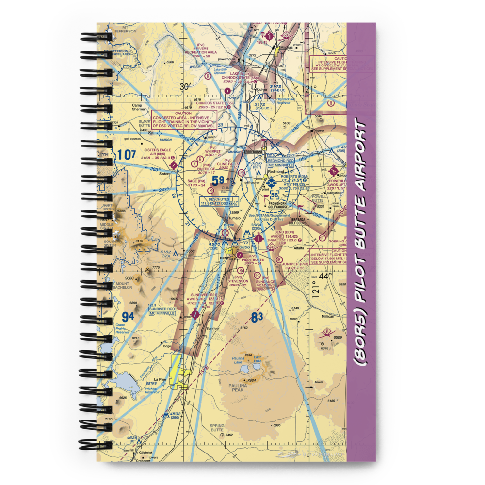 Pilot Butte Airport (8OR5) VFR Sectional Notebook 