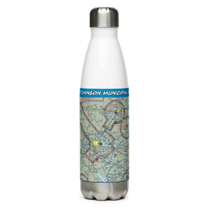 Hutchinson Municipal Airport (HUT) VFR Sectional Water Bottle