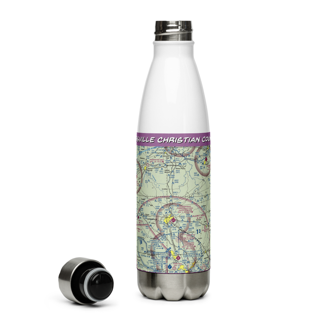 Hopkinsville Christian County Airport (HVC) VFR Sectional Water Bottle 