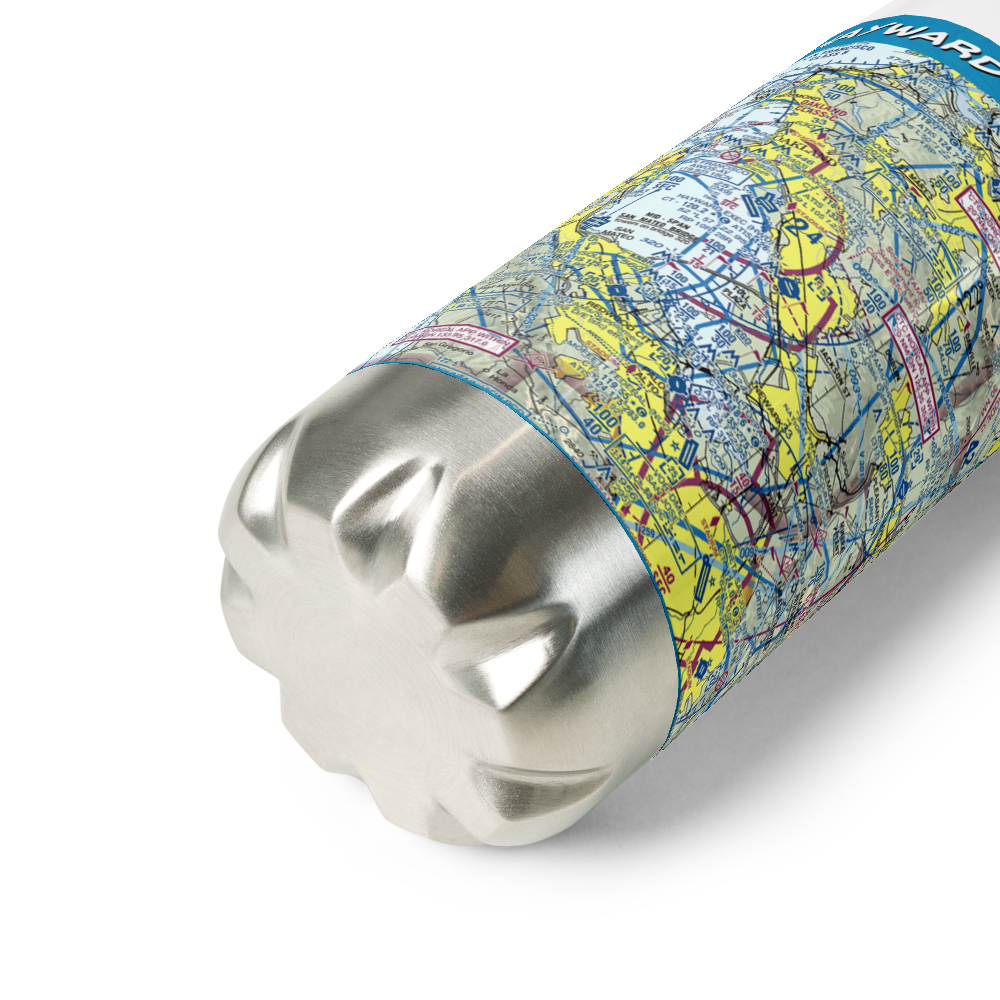 Hayward Executive Airport (HWD) VFR Sectional Water Bottle 