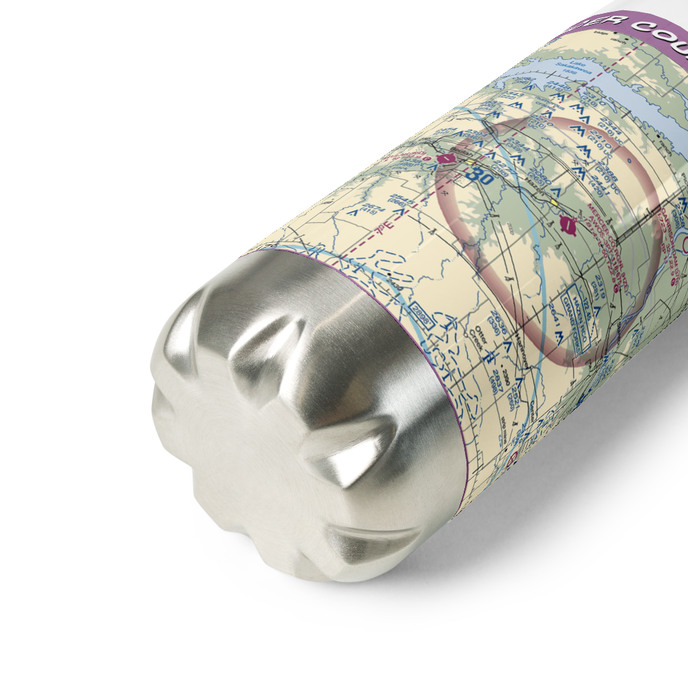 Mercer County Regional Airport (HZE) VFR Sectional Water Bottle 