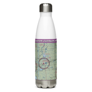 Isedor Iverson Airport (HZX) VFR Sectional Water Bottle