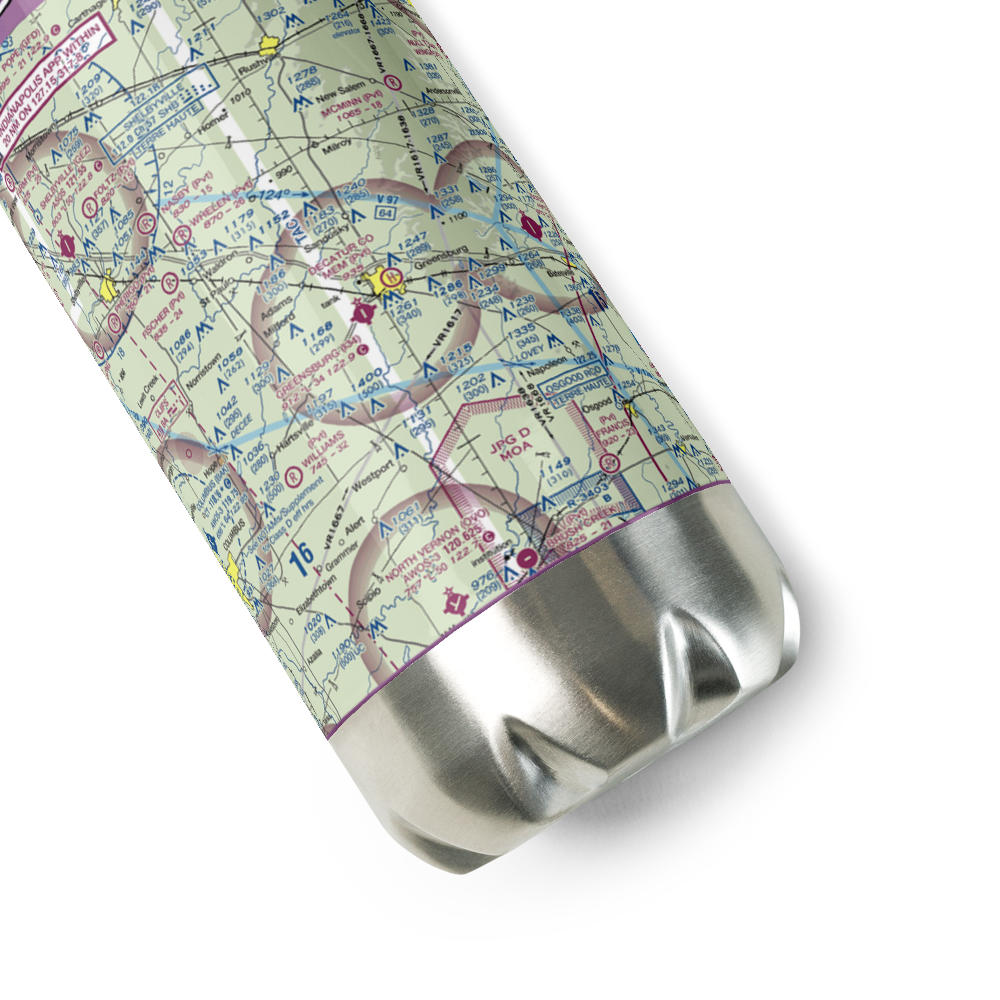 Greensburg Municipal Airport (I34) VFR Sectional Water Bottle 