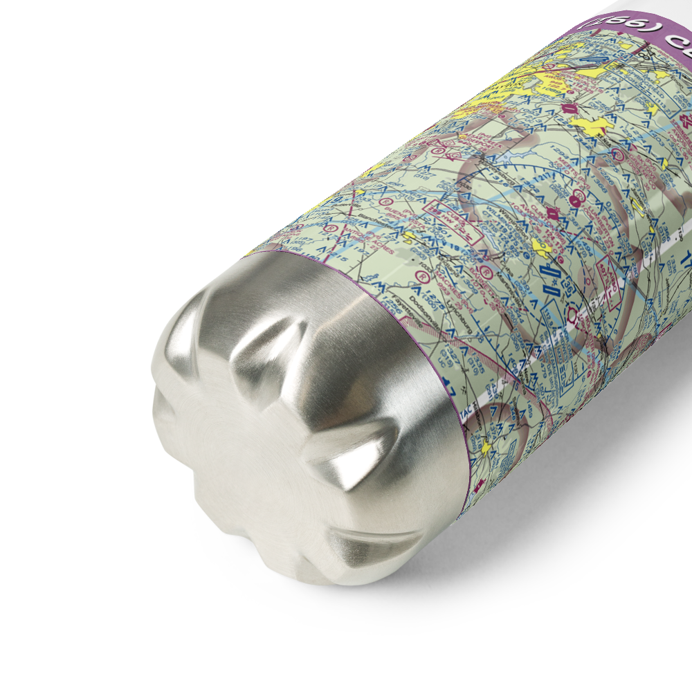 Clinton Field (I66) VFR Sectional Water Bottle 