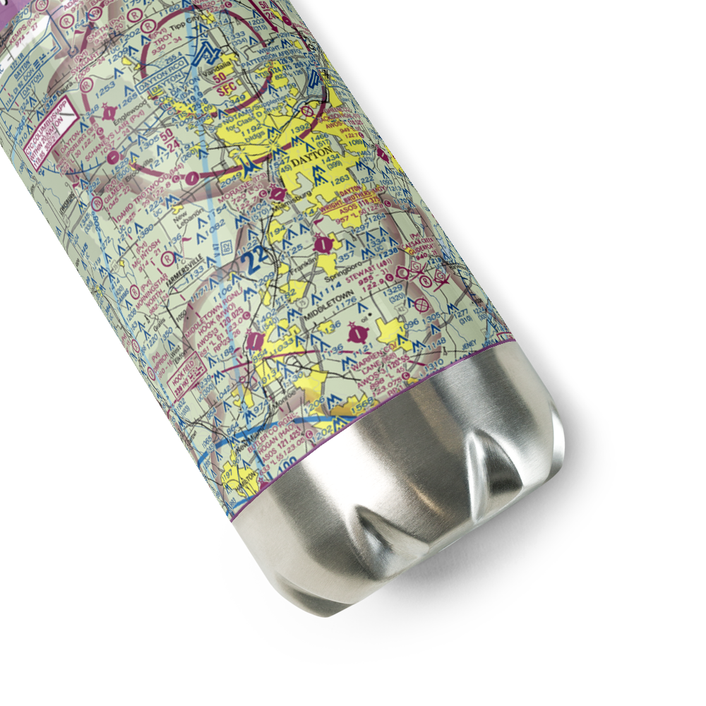 Moraine Air Park (I73) VFR Sectional Water Bottle 