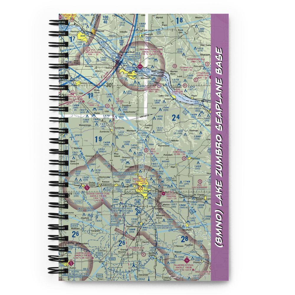 Lake Zumbro Seaplane Base (8MN0) VFR Sectional Notebook 