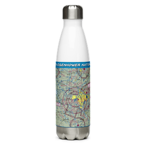 Wichita Eisenhower National Airport (ICT) VFR Sectional Water Bottle