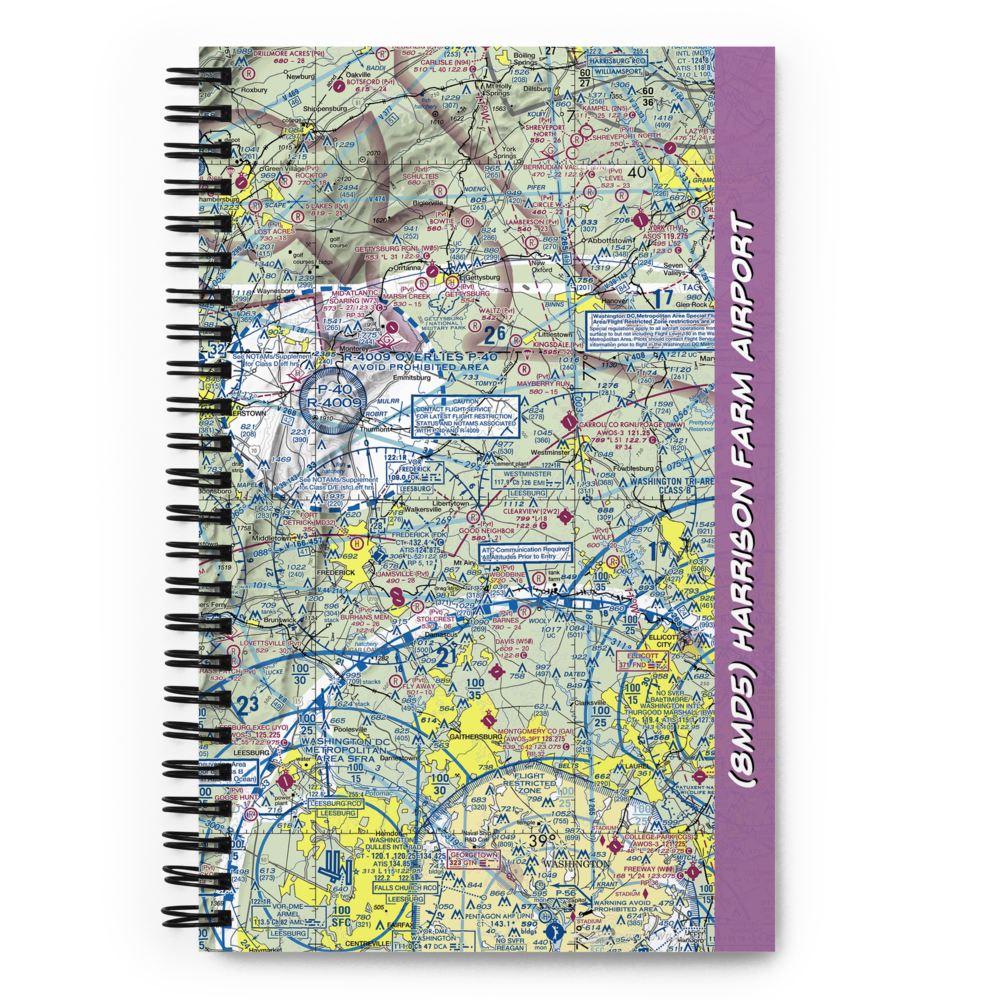 Harrison Farm Airport (8MD5) VFR Sectional Notebook 