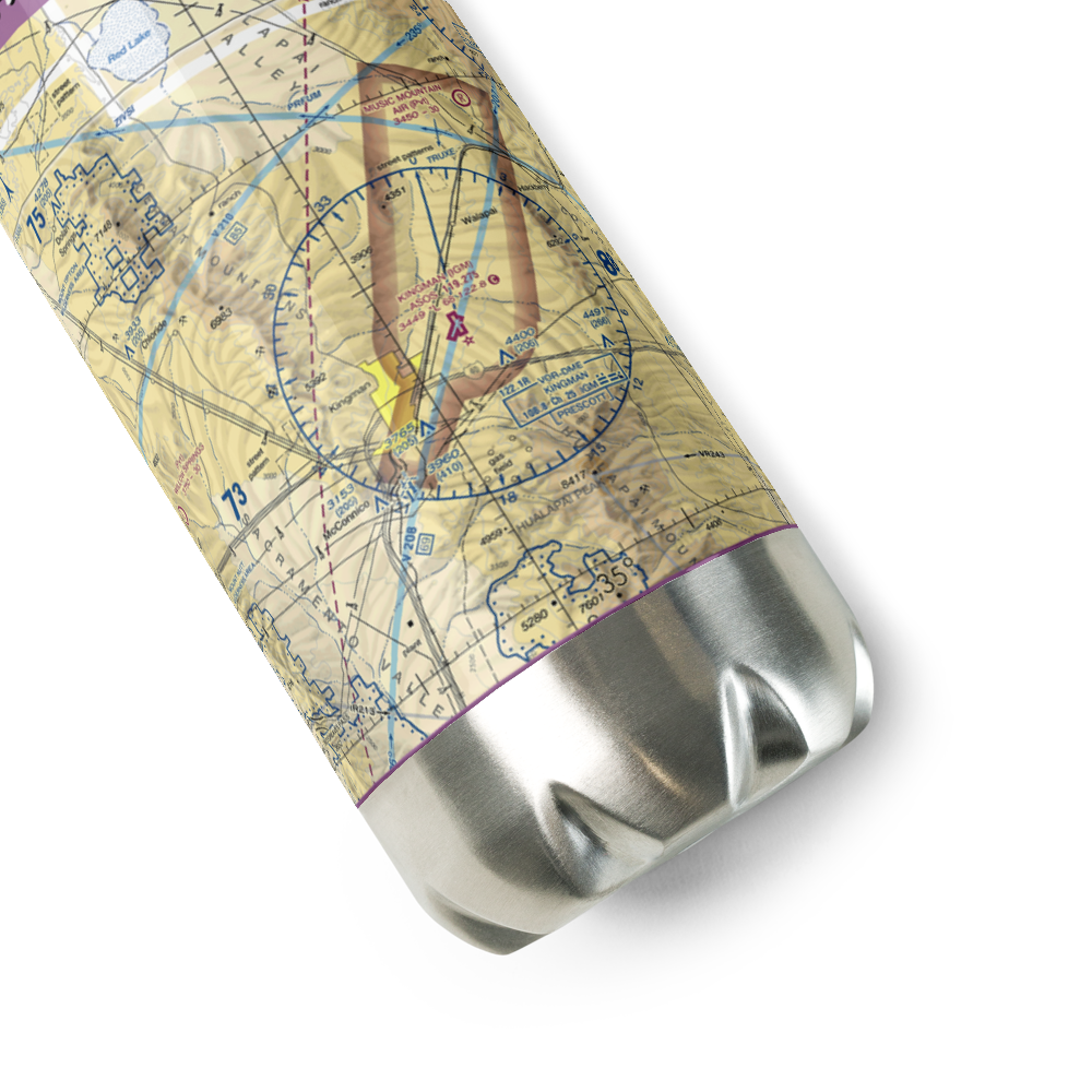 Kingman Airport (IGM) VFR Sectional Water Bottle 