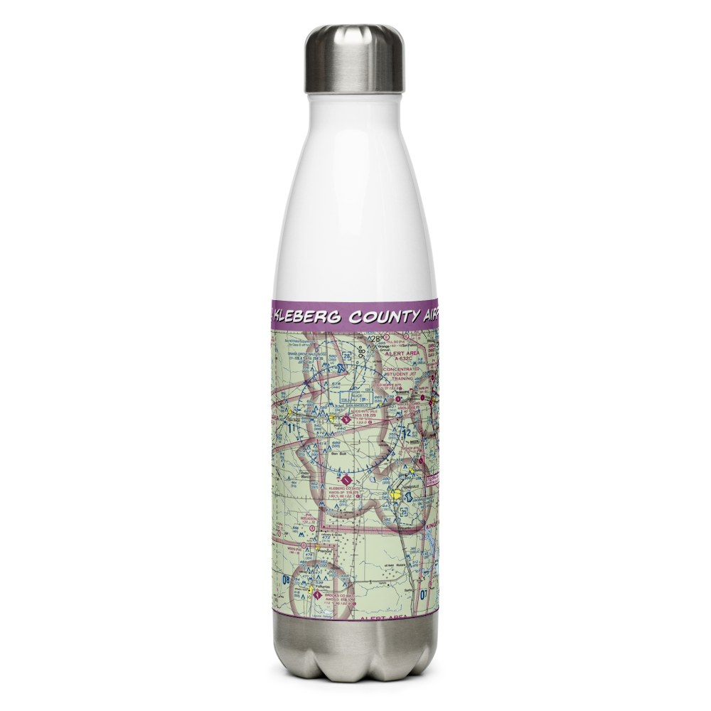 Kleberg County Airport (IKG) VFR Sectional Water Bottle 