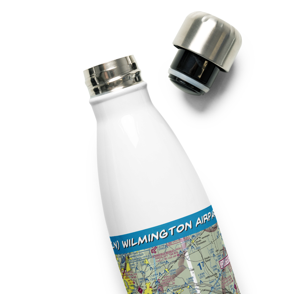 Wilmington Airpark (ILN) VFR Sectional Water Bottle 