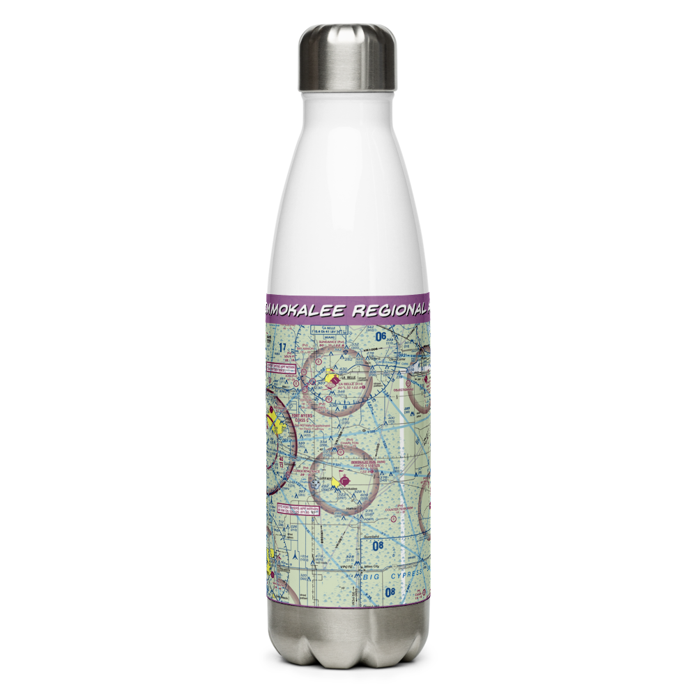 Immokalee Regional Airport (IMM) VFR Sectional Water Bottle 
