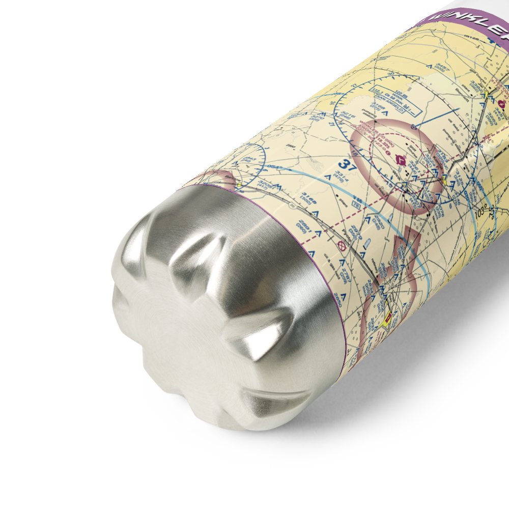 Winkler County Airport (INK) VFR Sectional Water Bottle 