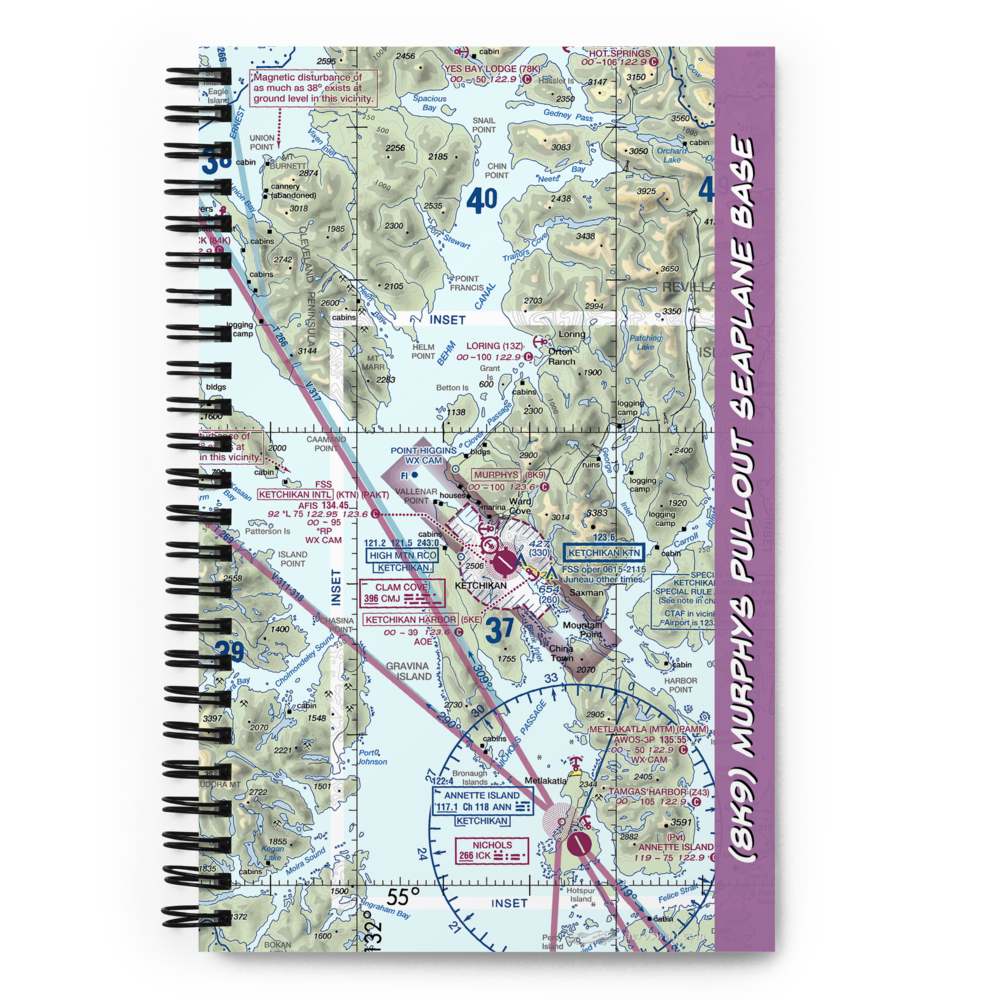 Murphys Pullout Seaplane Base (8K9) VFR Sectional Notebook 