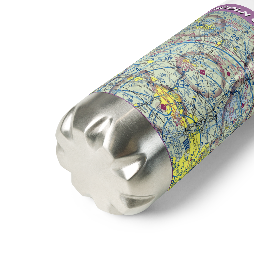 Lincolnton Lincoln County Regional Airport (IPJ) VFR Sectional Water Bottle 