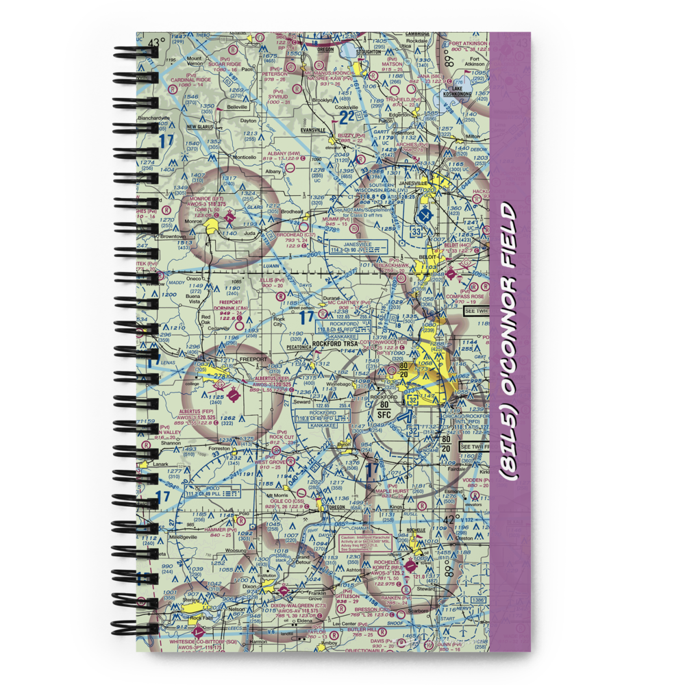 O'Connor Field (8IL5) VFR Sectional Notebook 
