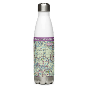 Wabash Municipal Airport (IWH) VFR Sectional Water Bottle